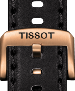 Svart läderarmband Tissot Supersport Chrono 22 (MM)
