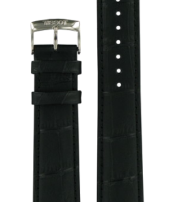 Svart läderarmband från Tissot 20/18 mm