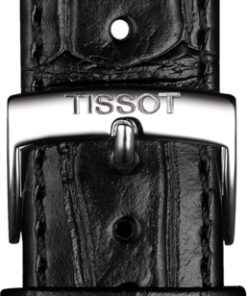 Svart läderarmband Tissot Carson 20/18 mm