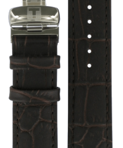 Tissot Brunt Läderarmband 19/18mm