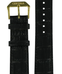 Certina Svart läderband 20/18 MM XL