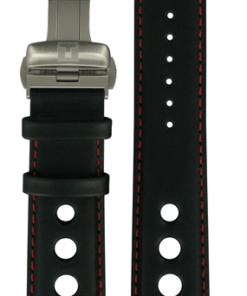 Svart läderband med lås 22/20 MM PRS 516