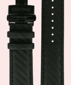 Certina Armband Läder Svart 21/20 MM med spänne