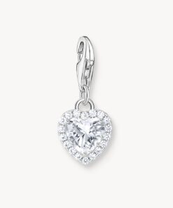 Thomas Sabo - Hängsmycke hjärt Vit Silver