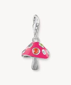 Thomas Sabo - hängsmycke färgglad svamp silver