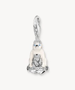 Charm-hängsmycke isbjörnar silver