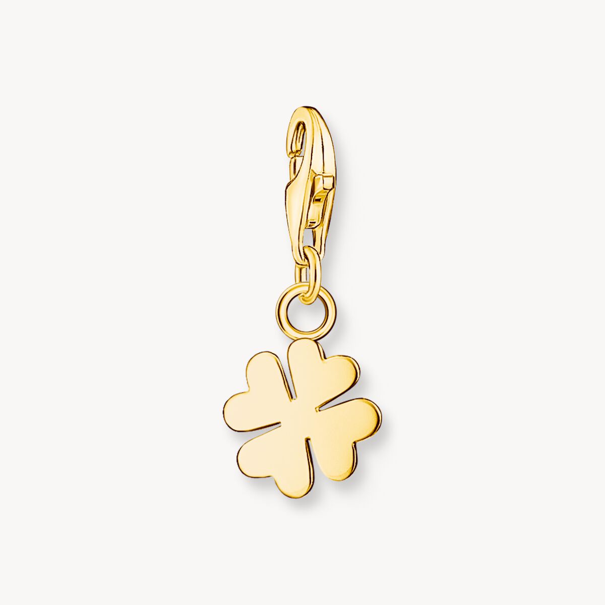 Thomas Sabo -Charm-hängsmycke klöverblad guldpläterad