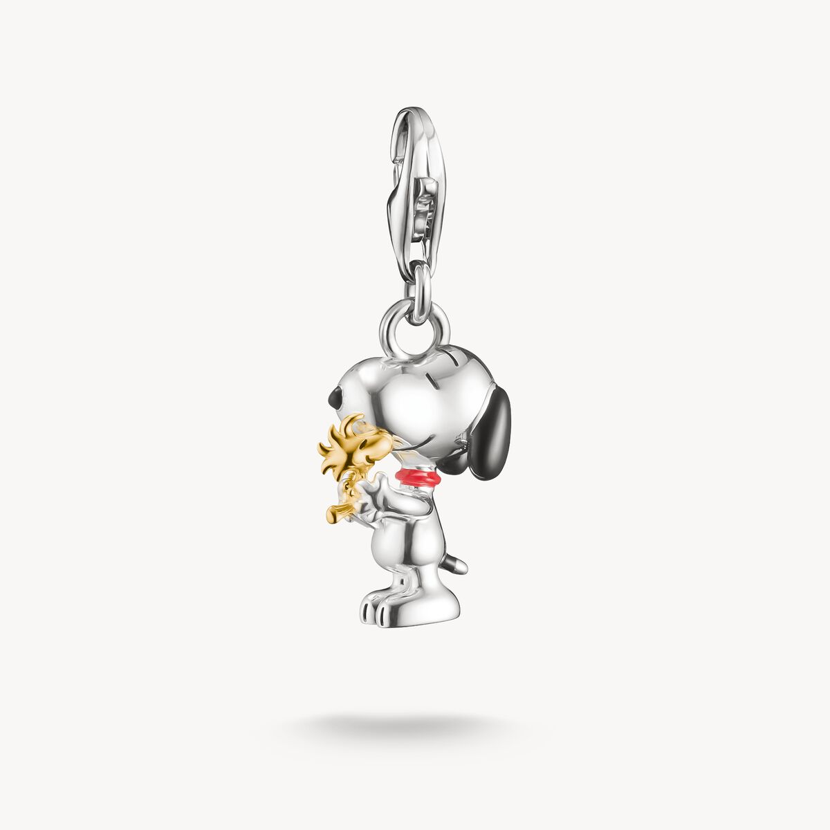 Thomas Sabo -Charm-hängsmycke Snoopy & Woodstock Friends PEANUTS Original 18k guldplätering