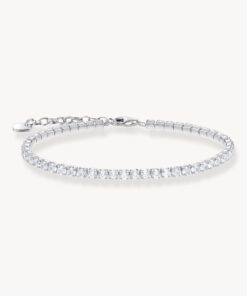 Thomas Sabo-Tennisarmband i silver med vita zirkonia 18 cm-21 cm