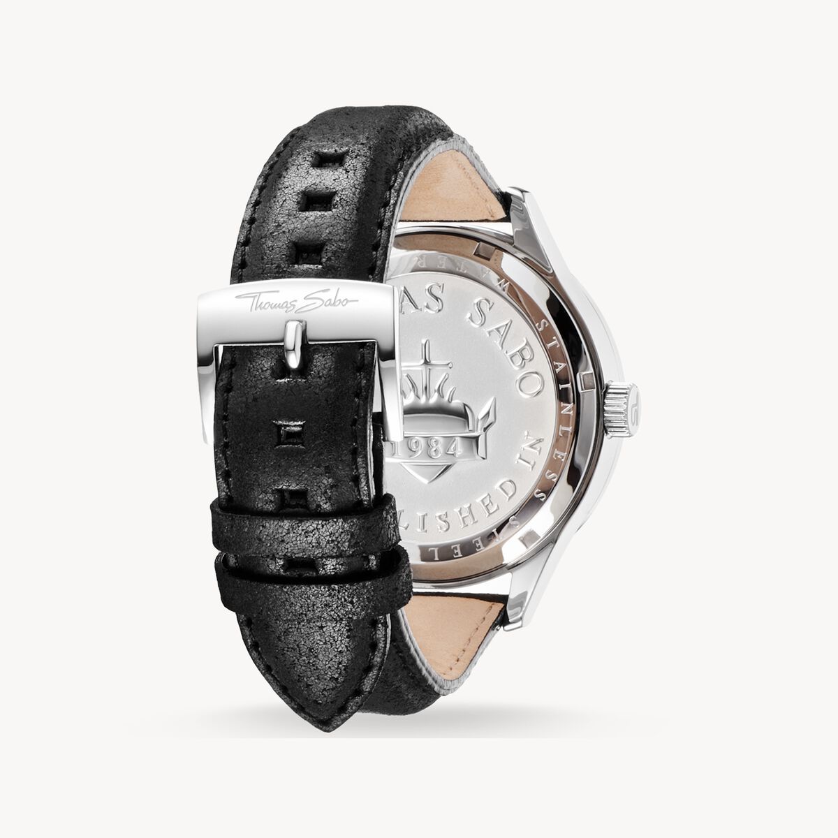 Thomas Sabo- Herrklocka Rebel Icon dödskallen silverfärgad - Bild 2