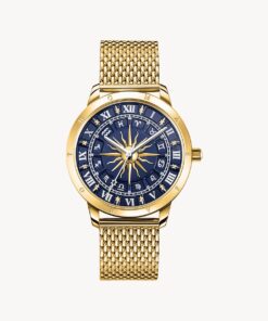 Damklocka glam spirit astroklocka blå guldfärgad