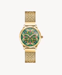 Damklocka kaleidoscope slända grönz guldfärgad