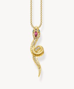 Halsband orm guld