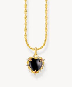 Guldpläterat Halsband med hjärt-hänge Heart Romance