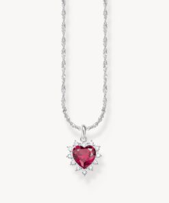 Halsband med hängsmycke Romance silver