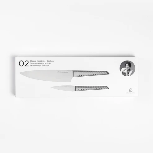 Catarina König Strawberry Knivset 2-delar Kock+Skalkniv i giftbox - Bild 3