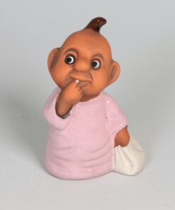 Trollbaby med Kudde Rosa 10 cm