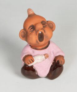 Trollbaby m Nappflaska Rosa 9 cm