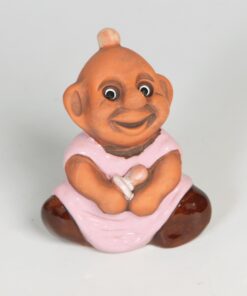 Trollbaby med Napp Rosa 9 cm