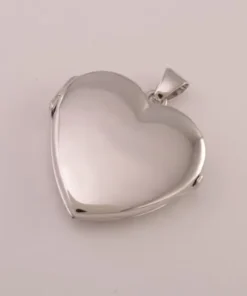 MEDALJONG HJÄRTA SLÄT 25*2MM