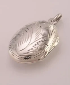GRAVERAD MEDALJONG OVAL 25*18MM