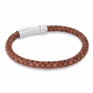 By Billgren – Loui | Läderarmband. Brunt/Stål