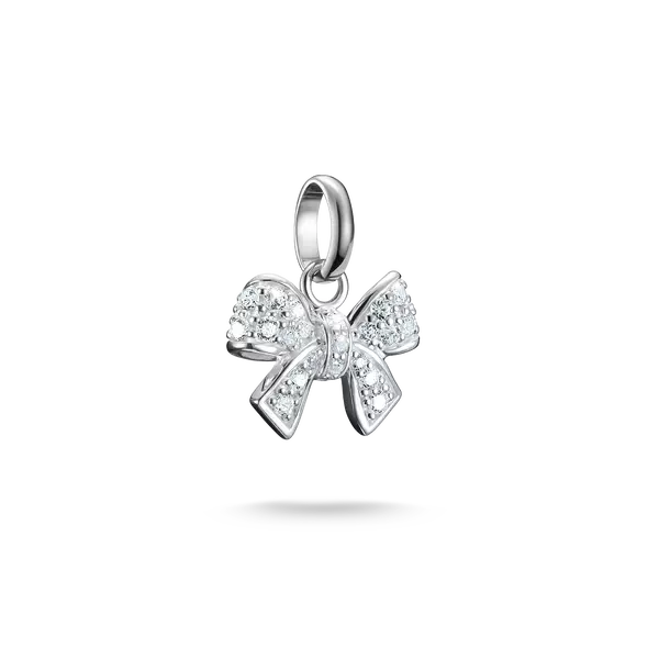 Charm-hängsmycke Rosett med stenar Connect silver