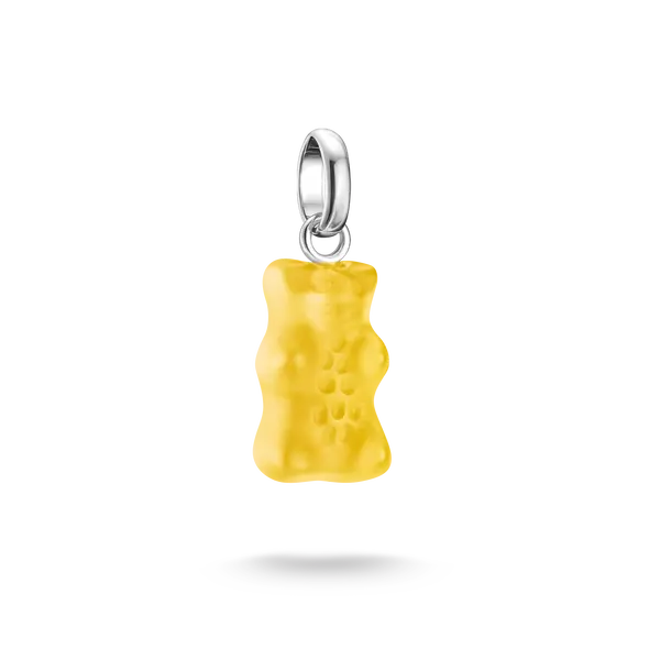 Charm-hängsmycke Goldbears i gult Connect-silver