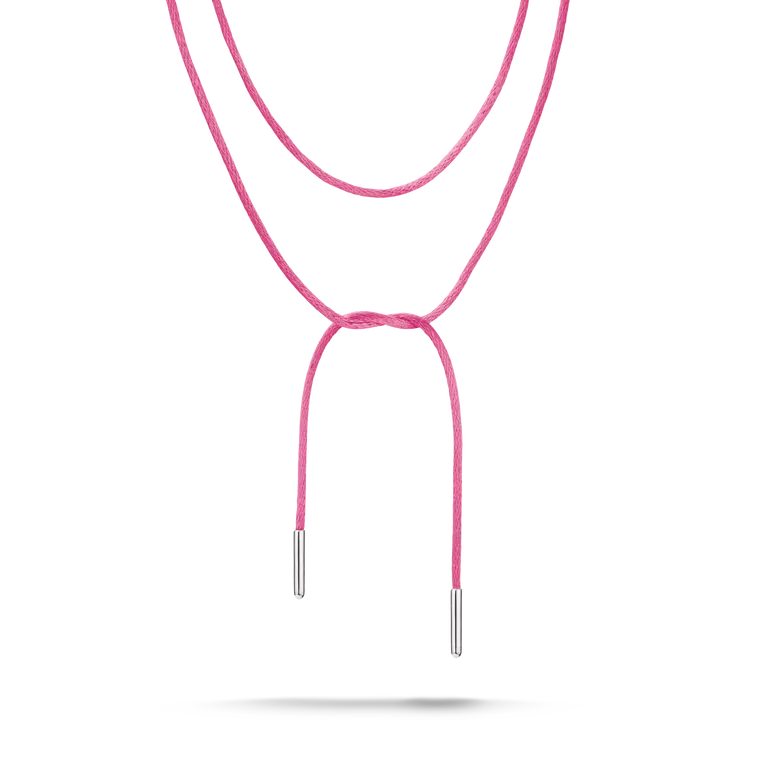 Textilhalsband rosa
