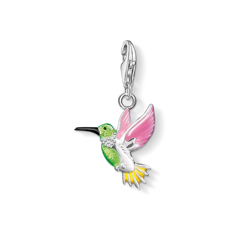 Thomas Sabo-Charm-hängsmycke färgglad kolibri