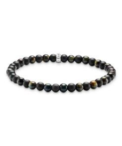 Armband med obsidian och tigeröga