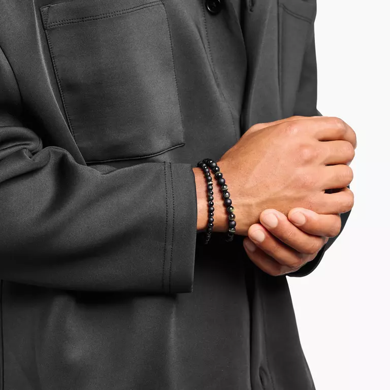 Armband med obsidian och tigeröga - Bild 2