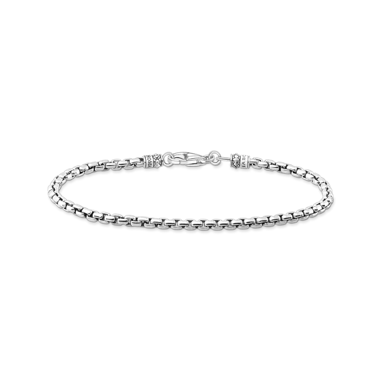 Venezia-armband silver svärtat