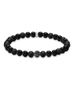 Armband obsidian svart