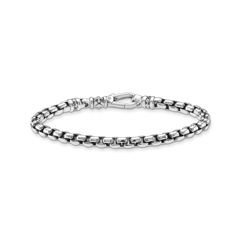 Venezia-armband silver svärtat
